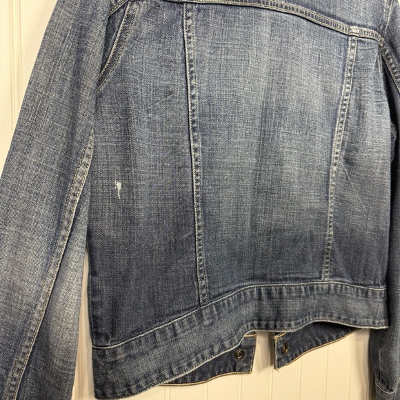 Lucky Brand Denim Jean Jacket Women's Size Medium Trucker Medium Blue Wash EUC - Picture 9 of 12